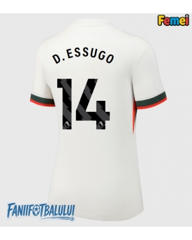 Chelsea Dario Essugo #14 Tricou Fotbal Replică 2025-26 Femei Deplasare